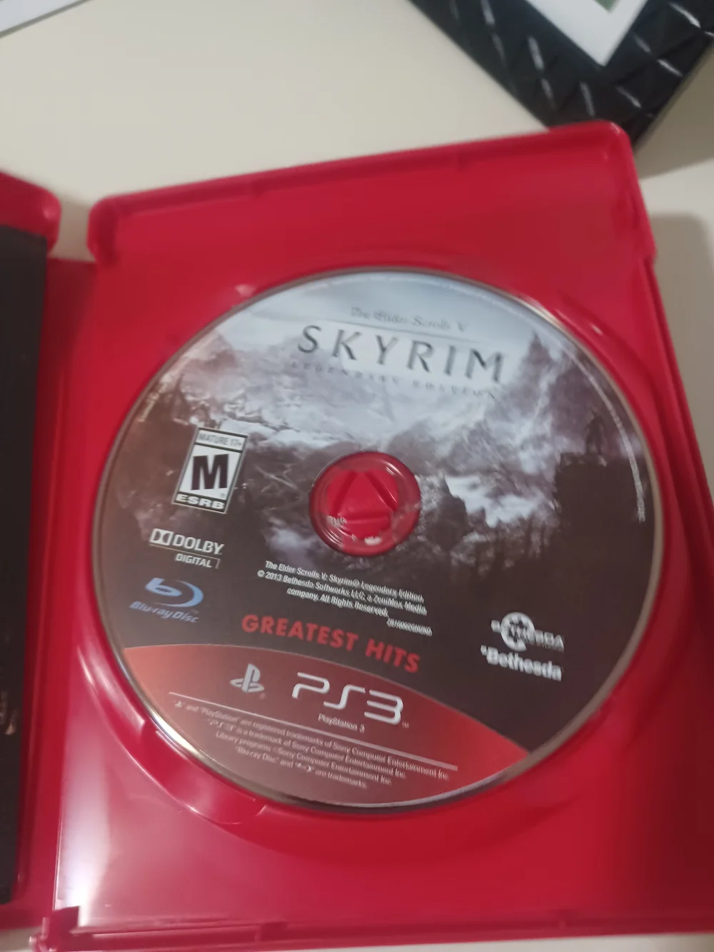 Skyrim: Legendary Edition (PS3) - Red Case